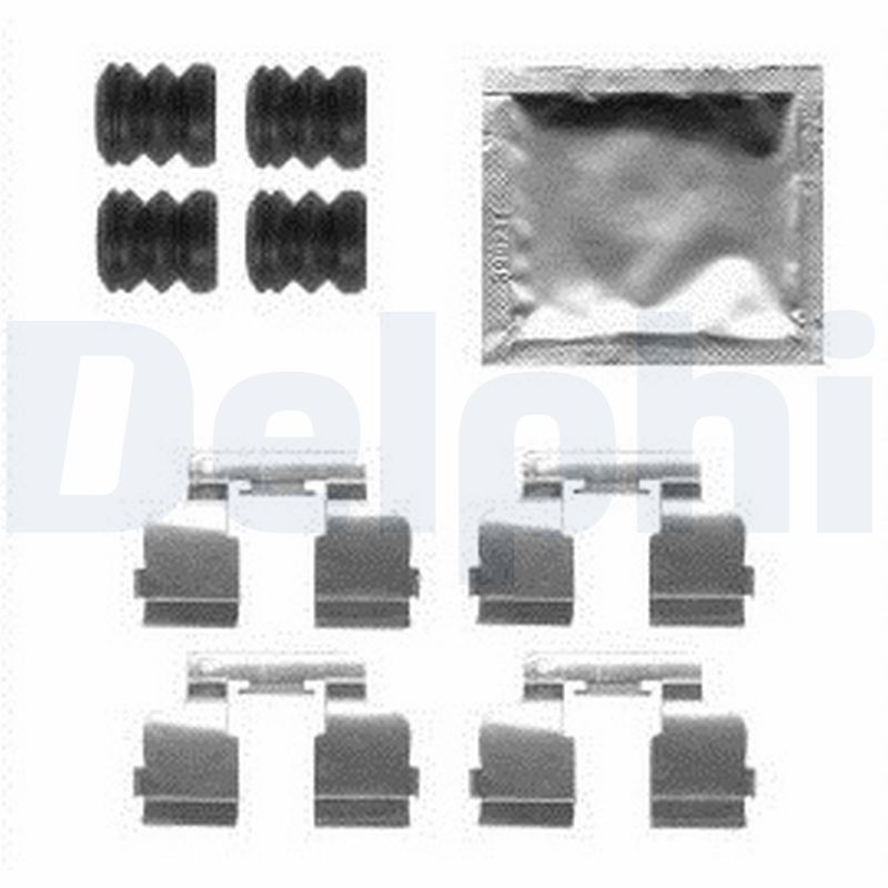 Комплектующие, колодки дискового тормоза DELPHI LX0554