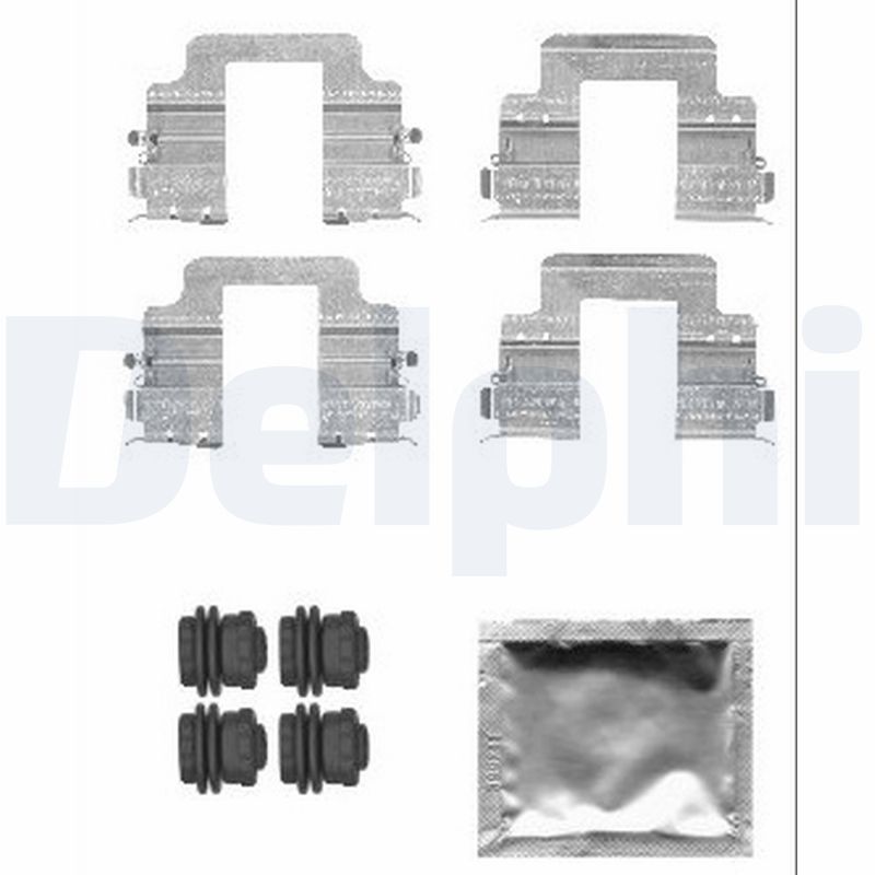 Комплектующие, колодки дискового тормоза DELPHI LX0555