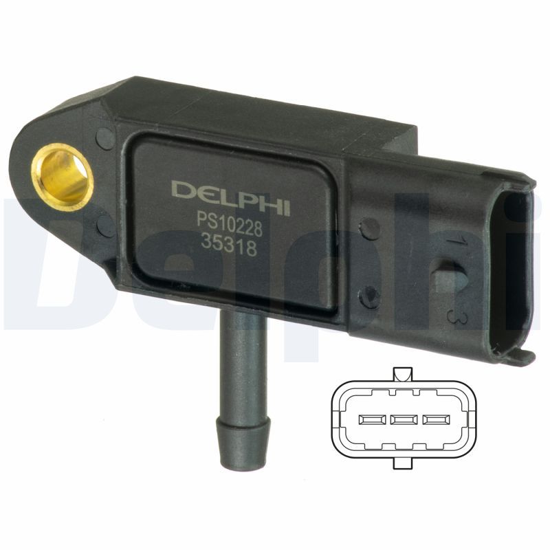 Датчик, давление во впускной трубе DELPHI PS10228