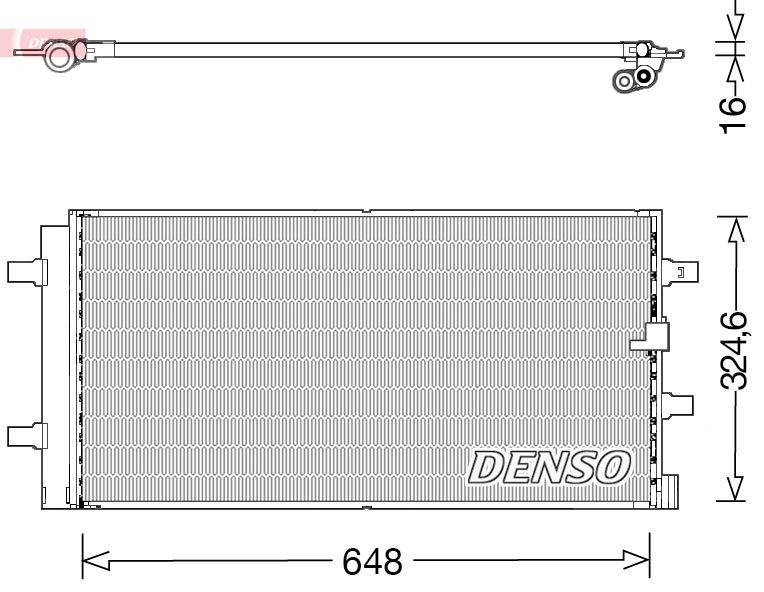 Конденсатор, кондиционер DENSO DCN02044