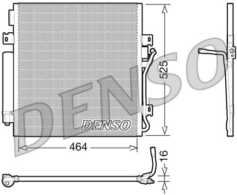 Конденсатор, кондиционер DENSO DCN06011