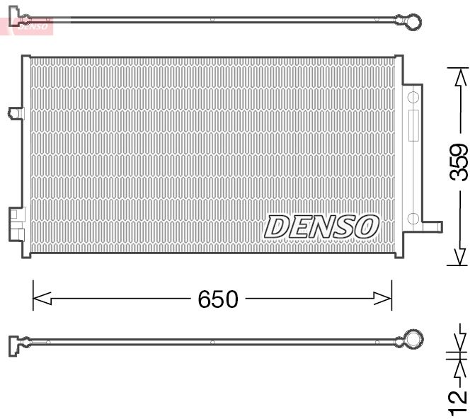 Конденсатор, кондиционер DENSO DCN06016