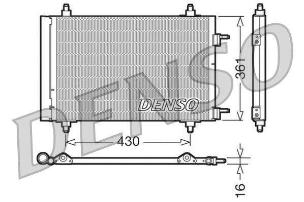 Конденсатор, кондиционер DENSO DCN07019