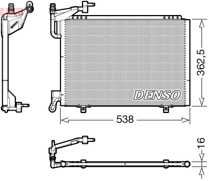 Конденсатор, кондиционер DENSO DCN10042