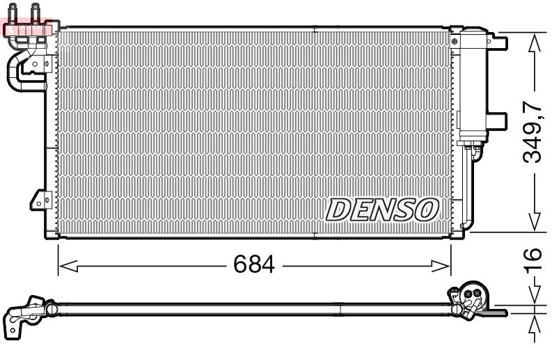 Конденсатор, кондиционер DENSO DCN10045