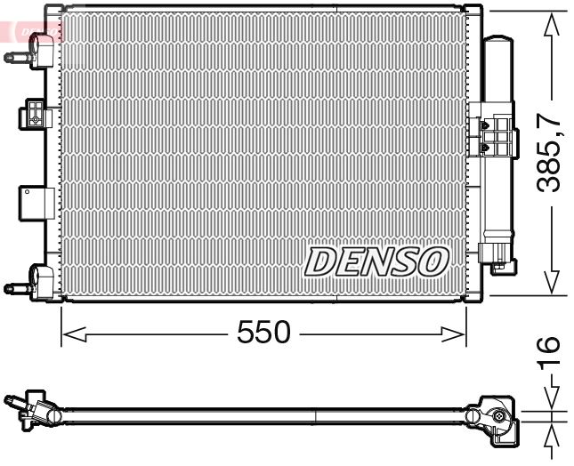 Конденсатор, кондиционер DENSO DCN10046