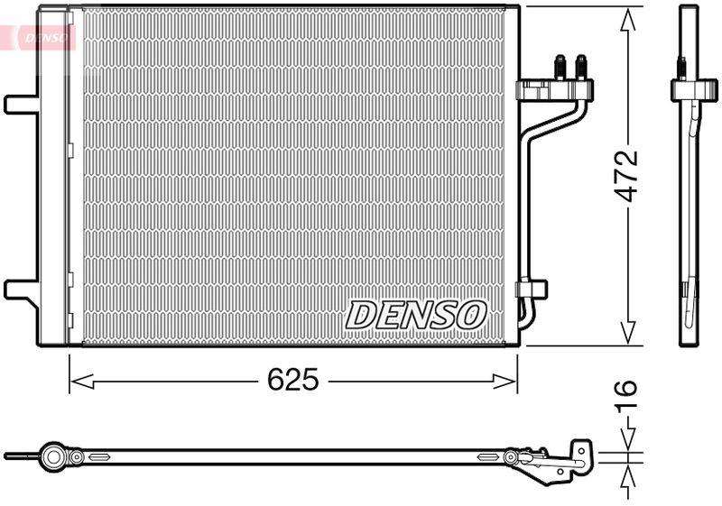 Конденсатор, кондиционер DENSO DCN10047