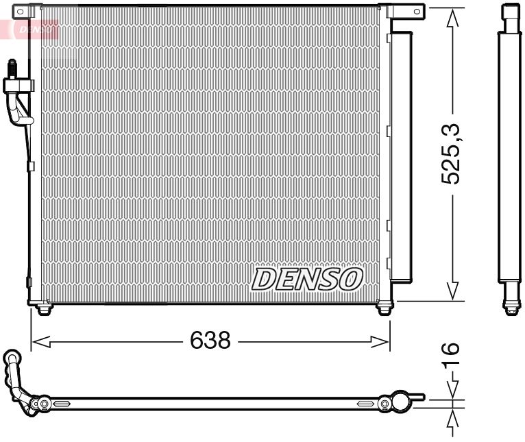 Конденсатор, кондиционер DENSO DCN10049