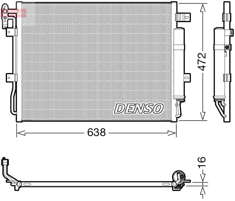 Конденсатор, кондиционер DENSO DCN14003