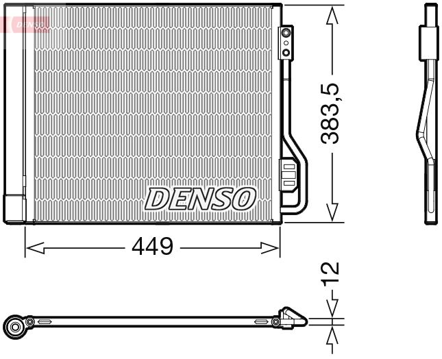 Конденсатор, кондиционер DENSO DCN16002