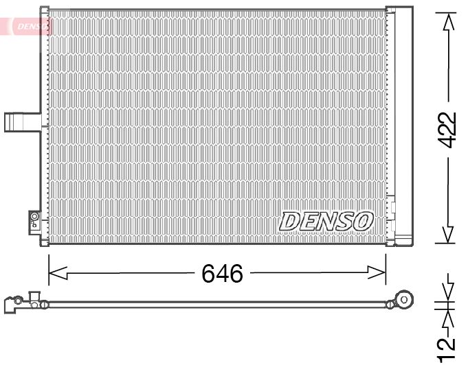 Конденсатор, кондиционер DENSO DCN17027