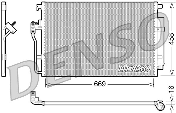 Конденсатор, кондиционер DENSO DCN17056
