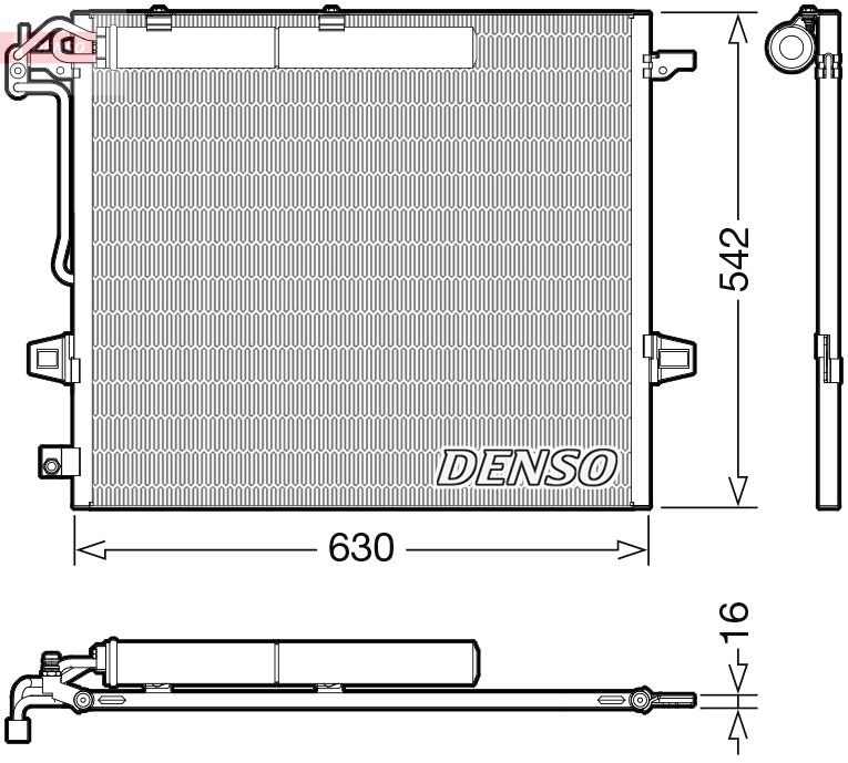 Конденсатор, кондиционер DENSO DCN17057