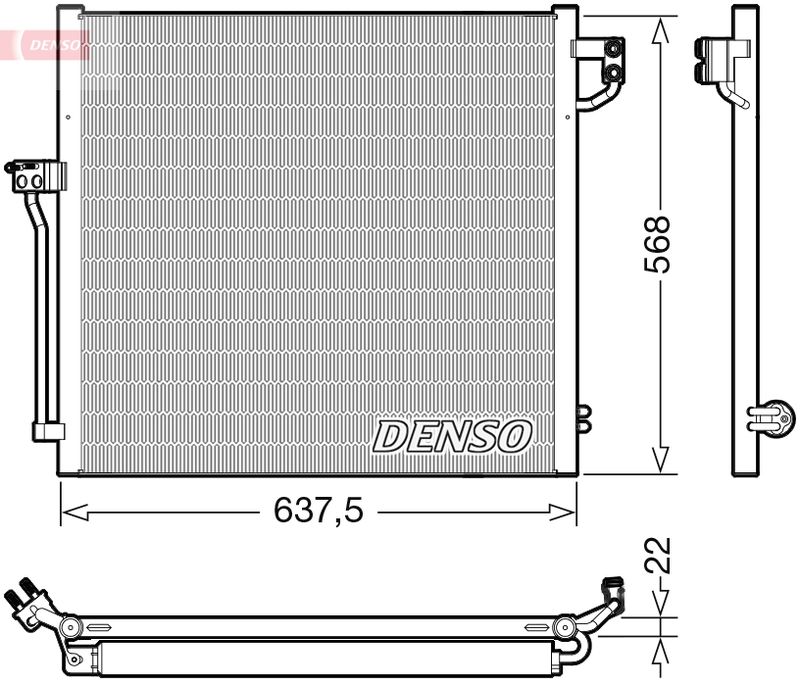 Конденсатор, кондиционер DENSO DCN17058