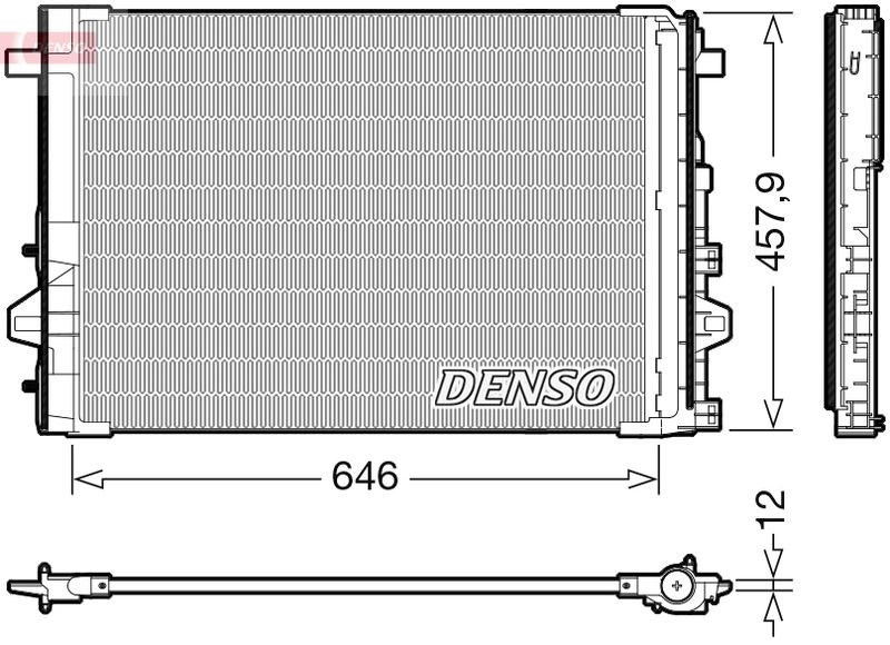 Конденсатор, кондиционер DENSO DCN17059