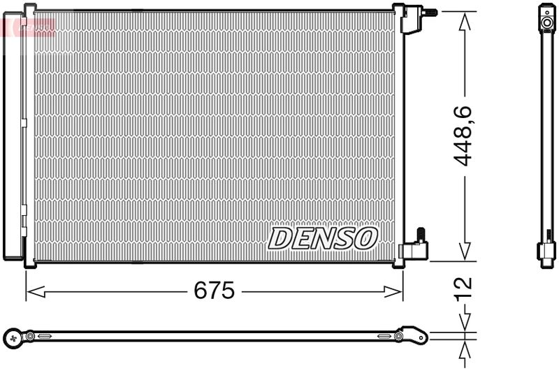Конденсатор, кондиционер DENSO DCN17060