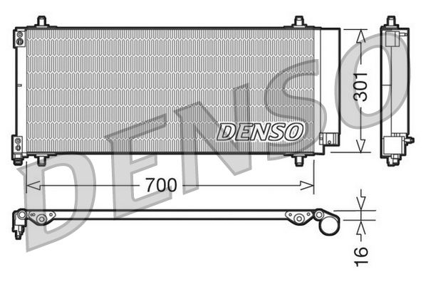 Конденсатор, кондиционер DENSO DCN21027