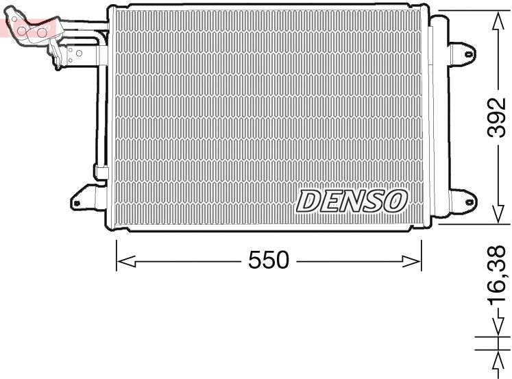 Конденсатор, кондиционер DENSO DCN32032