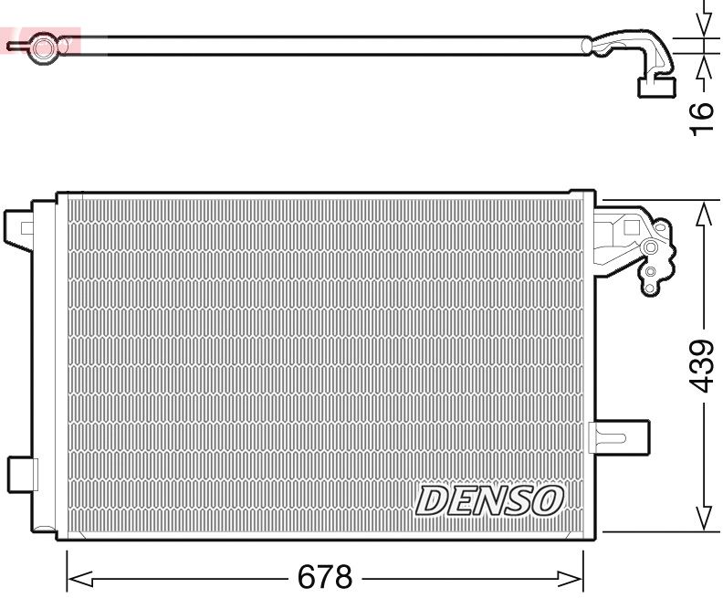 Конденсатор, кондиционер DENSO DCN32063