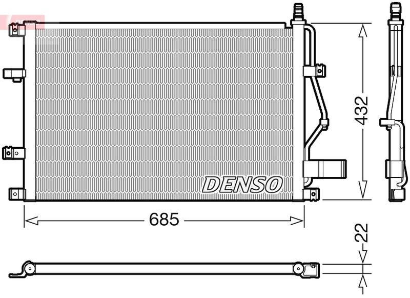 Конденсатор, кондиционер DENSO DCN33013