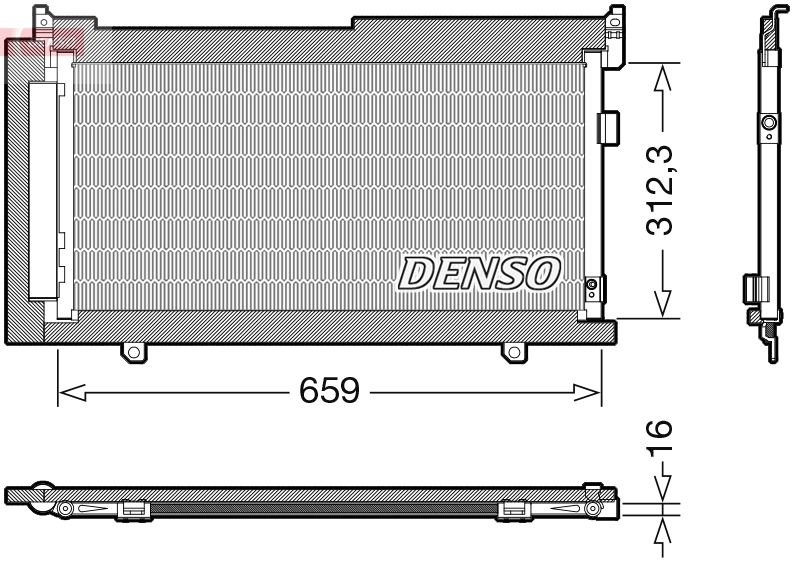 Конденсатор, кондиционер DENSO DCN36006