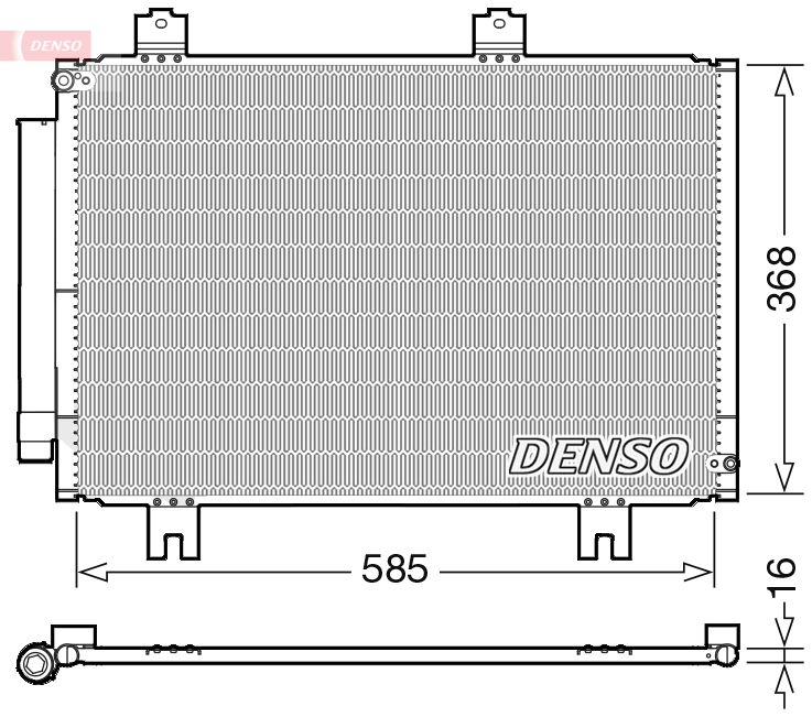 Конденсатор, кондиционер DENSO DCN40020