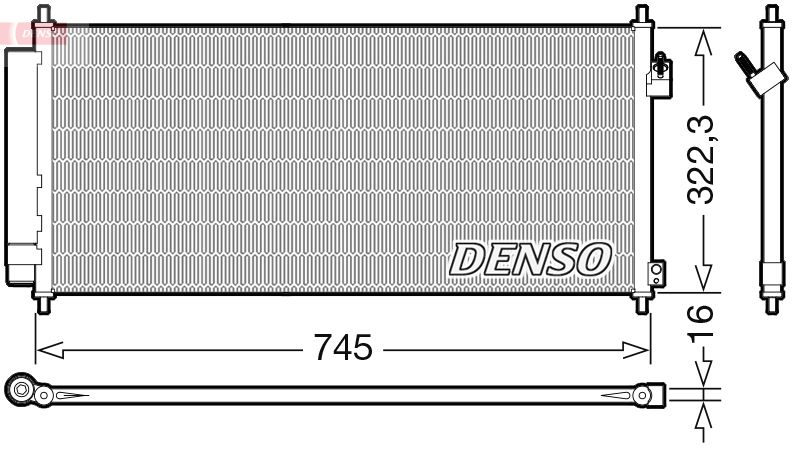 Конденсатор, кондиционер DENSO DCN40026