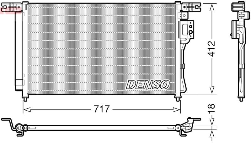 Конденсатор, кондиционер DENSO DCN41008