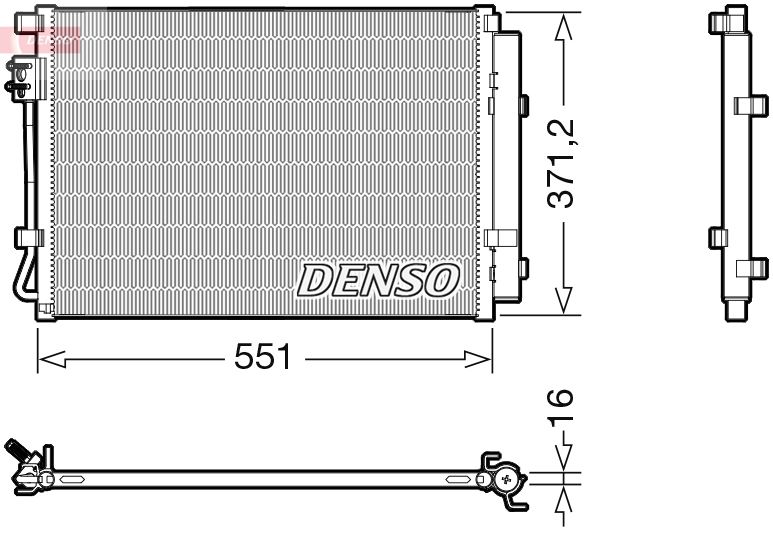 Конденсатор, кондиционер DENSO DCN41022