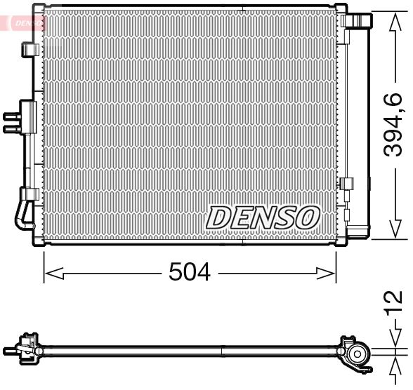 Конденсатор, кондиционер DENSO DCN43005