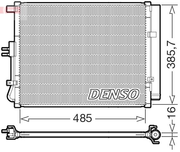 Конденсатор, кондиционер DENSO DCN43007