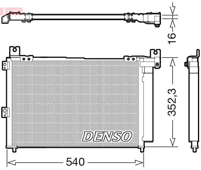 Конденсатор, кондиционер DENSO DCN44014