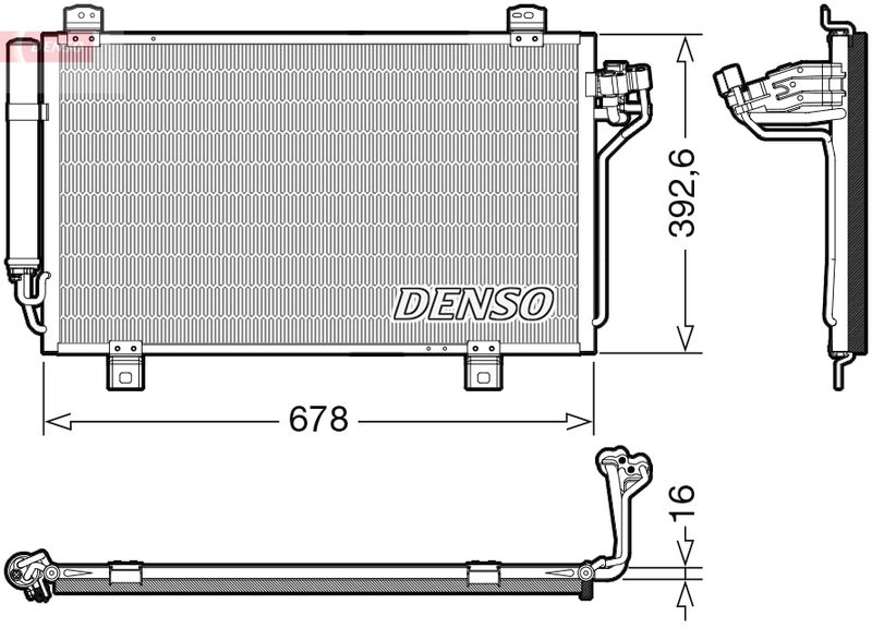 Конденсатор, кондиционер DENSO DCN44015