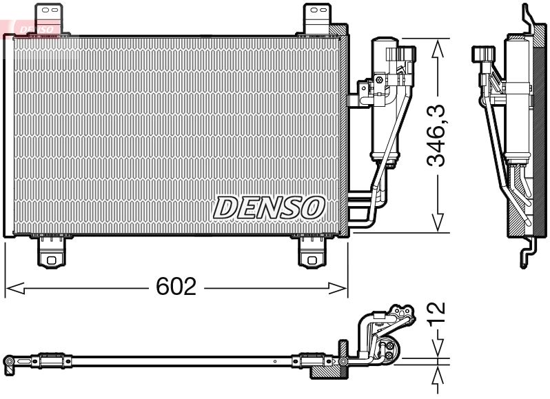 Конденсатор, кондиционер DENSO DCN44017