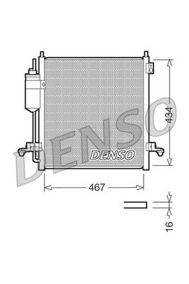 Конденсатор, кондиционер DENSO DCN45001