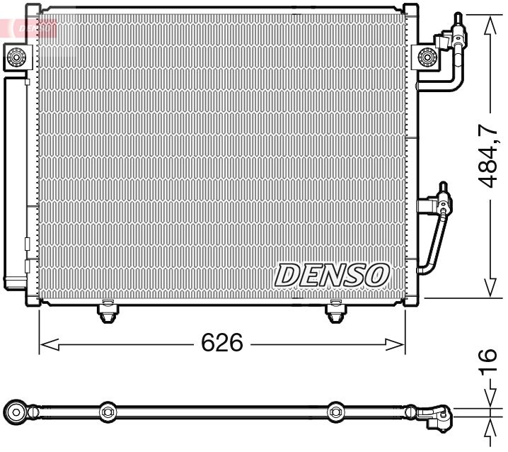 Конденсатор, кондиционер DENSO DCN45009
