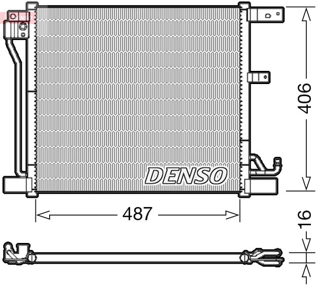 Конденсатор, кондиционер DENSO DCN46018