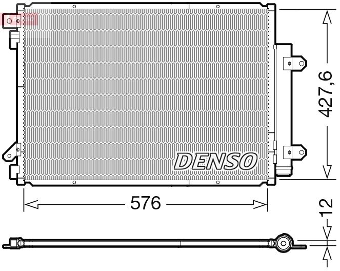 Конденсатор, кондиционер DENSO DCN47008