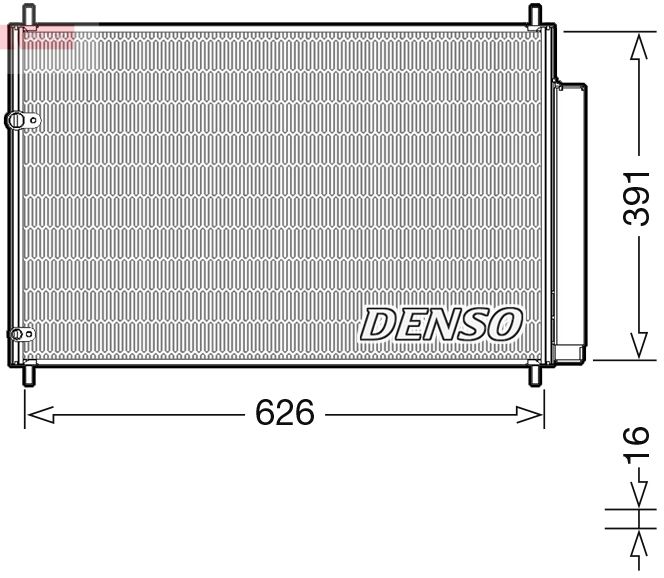 Конденсатор, кондиционер DENSO DCN50041