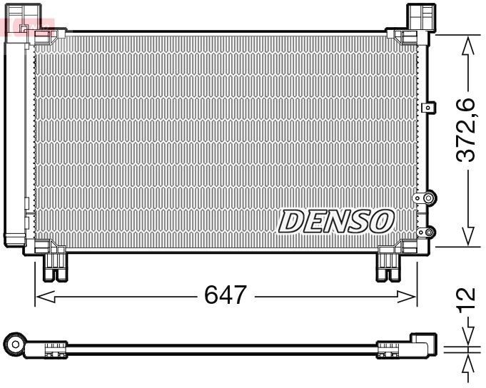 Конденсатор, кондиционер DENSO DCN50053