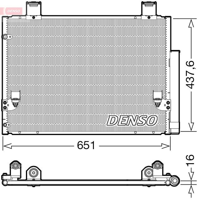 Конденсатор, кондиционер DENSO DCN50057