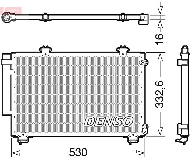 Конденсатор, кондиционер DENSO DCN50060