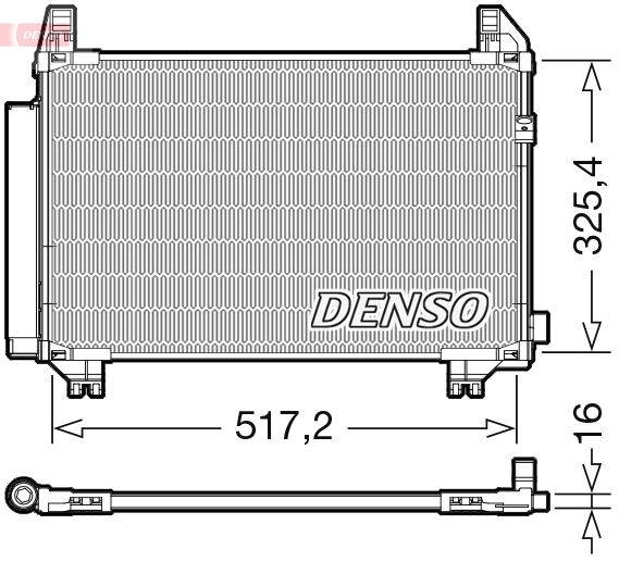 Конденсатор, кондиционер DENSO DCN50107