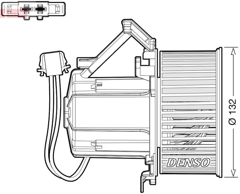 Вентилятор салона DENSO DEA02009