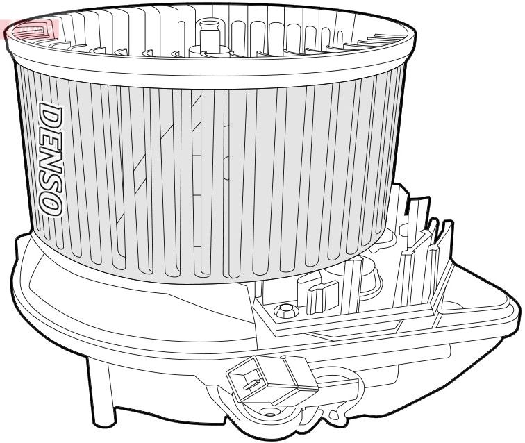 Вентилятор салона DENSO DEA07015
