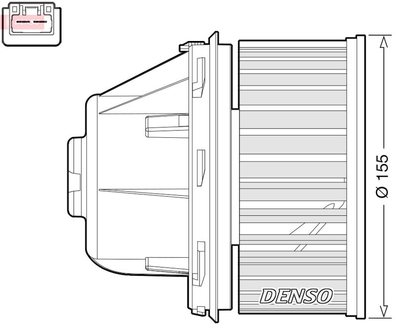 Вентилятор салона DENSO DEA10053