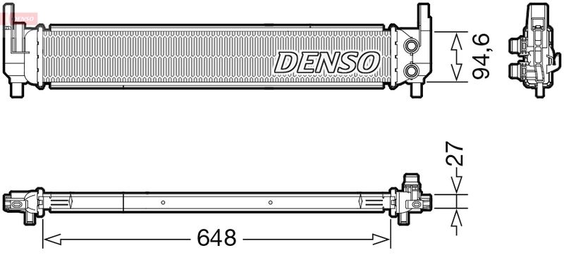 Радиатор, охлаждение двигателя DENSO DRM02042