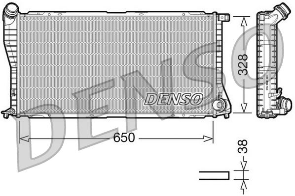 Радиатор, охлаждение двигателя DENSO DRM05002