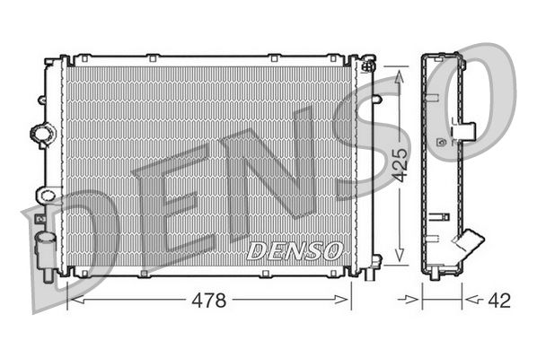 Радиатор, охлаждение двигателя DENSO DRM23031