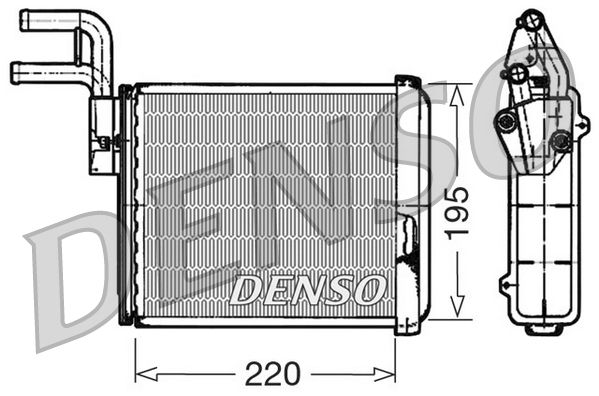 Теплообменник, отопление салона DENSO DRR09032